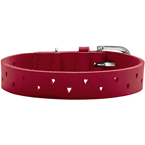 HUNTER Hundehalsband Aalborg Soul, Farbe rot, mit Herz-Stanzung, stark gefettet, robust, Größe 45 HUNTER Hundehalsband Aalborg Soul, Farbe rot, mit Herz-Stanzung, stark gefettet, robust, Größe 45 von HUNTER