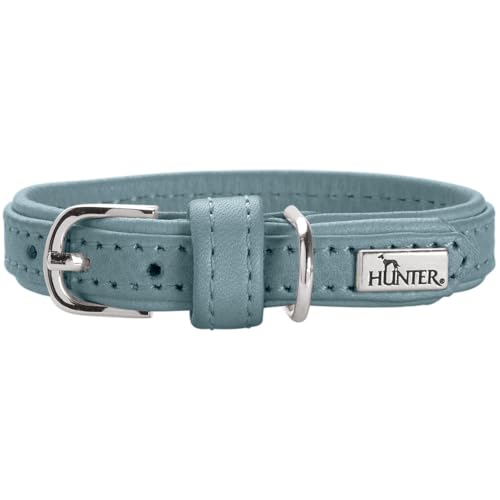 HUNTER Hundehalsband SOHO Mini, Farbe: hellblau, Rindsleder, weich & geschmeidig, fellschonend, leicht, für kleine Hunde & Welpen, Made in Germany, Größe: 21 HUNTER Hundehalsband SOHO Mini, Farbe: hellblau, Rindsleder, weich & geschmeidig, fellschonend, leicht, für kleine Hunde & Welpen, Made in Germany, Größe: 21 von HUNTER