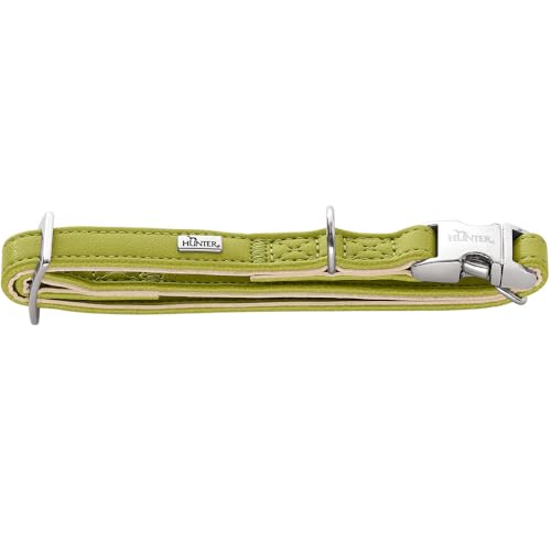 HUNTER Hundehalsung Amalfi ALU-Strong, Farbe: grün, Kunstleder in Nappa-Optik, vegan, stufenlos verstellbar, mit Alu-Strong Verschluss, Made in Germany, Größe 40-55/L HUNTER Hundehalsung Amalfi ALU-Strong, Farbe: grün, Kunstleder in Nappa-Optik, vegan, stufenlos verstellbar, mit Alu-Strong Verschluss, Made in Germany, Größe 40-55/L von HUNTER
