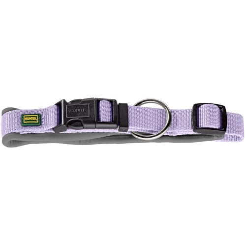 HUNTER Hundehalsung NEOPREN Vario Plus, Farbe: Lavendel/grau, strapazierfähiges Nylon, weiche Neoprenpolsterung, stufenlos verstellbar, mit Zugentlastung, pflegeleicht, komfortabel, Größe: S/1,5 HUNTER Hundehalsung NEOPREN Vario Plus, Farbe: Lavendel/grau, strapazierfähiges Nylon, weiche Neoprenpolsterung, stufenlos verstellbar, mit Zugentlastung, pflegeleicht, komfortabel, Größe: S/1,5 von HUNTER