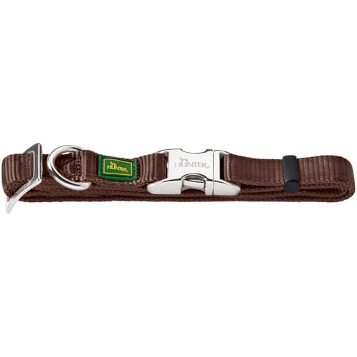 HUNTER Vario Basic Alu-Strong Halsung, Hundehalsband, Nylon, Aluminium Steckverschluss, Braun, L HUNTER Vario Basic Alu-Strong Halsung, Hundehalsband, Nylon, Aluminium Steckverschluss, Braun, L von HUNTER