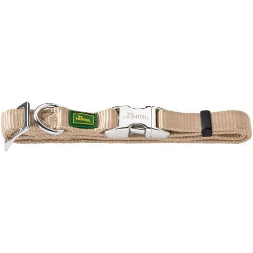 HUNTER Vario Basic Alu-Strong Halsung, Hundehalsband, Nylon, Aluminium Steckverschluss, Beige, M HUNTER Vario Basic Alu-Strong Halsung, Hundehalsband, Nylon, Aluminium Steckverschluss, Beige, M von HUNTER