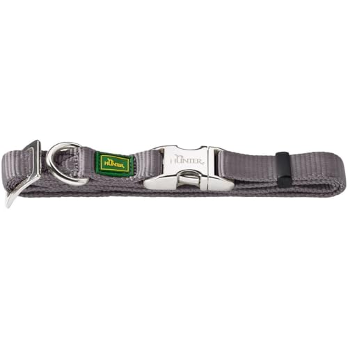 HUNTER VARIO BASIC ALU-STRONG Halsung, Hundehalsband, Nylon, Aluminium Steckverschluss, M, grau HUNTER VARIO BASIC ALU-STRONG Halsung, Hundehalsband, Nylon, Aluminium Steckverschluss, M, grau von HUNTER
