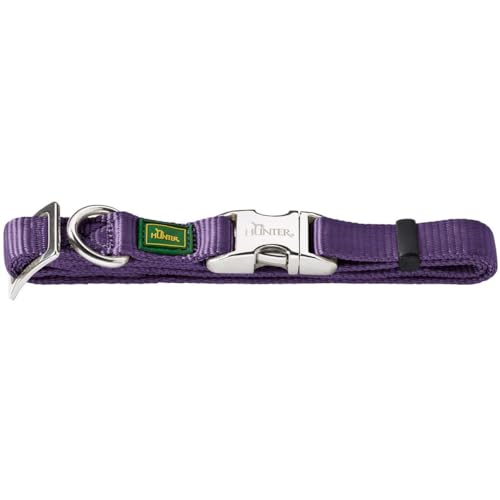 HUNTER VARIO BASIC ALU-STRONG Halsung, Hundehalsband, Nylon, Aluminium Steckverschluss, M, violett HUNTER VARIO BASIC ALU-STRONG Halsung, Hundehalsband, Nylon, Aluminium Steckverschluss, M, violett von HUNTER