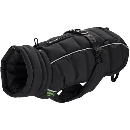 HUNTER Hundemantel Paxson, Farbe: schwarz, stylischer Puffermantel, wasserabweisend, reflektierende Details, idealer Sitz, warme Wattierung, maschinenwaschbar, Größe: 40 von HUNTER