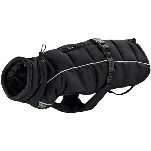 HUNTER Hundemantel Paxson Dachshund, Farbe: schwarz, wasserabweisend & warm gefüttert, idealer Wetterschutz, reflektierend, für kleine Hunde mit langem Rumpf, Größe: 33 von HUNTER
