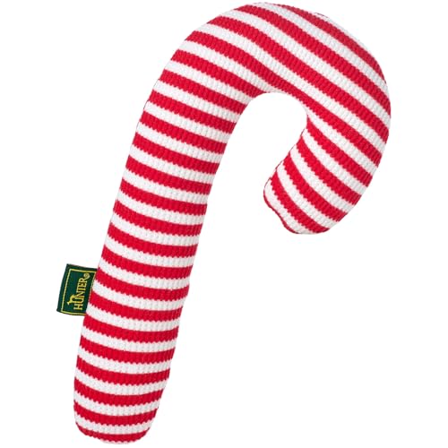 HUNTER Hundespielzeug Sitka, weihnachtliches Kuscheltier für Hunde, mit Squeaker, weich & zahnfreundlich, langlebiges Plüschspielzeug, Farbe: Zuckerstange, Größe: 23 cm von HUNTER