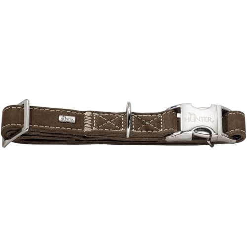 HUNTER HUNTING ALU-STRONG Hundehalsung, Hundehalsband, Aluminium Steckverschluss, Leder, robust, weich, M, braun HUNTER HUNTING ALU-STRONG Hundehalsung, Hundehalsband, Aluminium Steckverschluss, Leder, robust, weich, M, braun von HUNTER