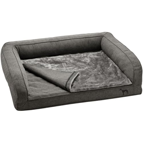 HUNTER LIVINGSTON Orthopädisches Hundesofa, Memoryschaum-Matte, rutschhemmend, M, anthrazit von HUNTER