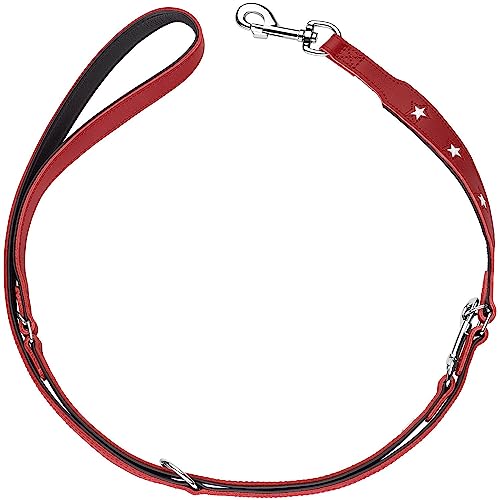HUNTER Magic Star Verstellbare Hundeführleine, Leder, rot/schwarz, 1,8 x 200 cm HUNTER Magic Star Verstellbare Hundeführleine, Leder, rot/schwarz, 1,8 x 200 cm von HUNTER