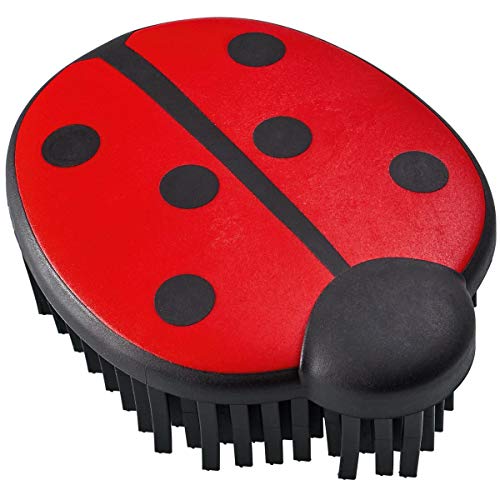 HUNTER Marienkäfer Bürste, flexible Gummiborsten zum Entfernen von Tierhaaren, 10 cm von HUNTER