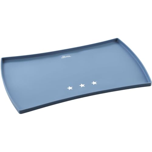 HUNTER Napfunterlage Aarhus Silikon, Sterne, 48 x 30 cm, blau/weiß von HUNTER