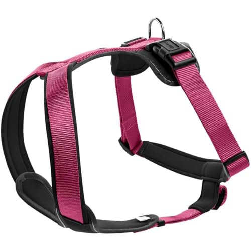 HUNTER Hundegeschirr NEOPREN, Farbe: himbeer/schwarz, strapazierfähiges Nylon, mit weichem Neopren gepolstert, reflektierendes 3M Scotchlite Reflective Material, pflegeleicht, komfortabel, Größe: M/2 HUNTER Hundegeschirr NEOPREN, Farbe: himbeer/schwarz, strapazierfähiges Nylon, mit weichem Neopren gepolstert, reflektierendes 3M Scotchlite Reflective Material, pflegeleicht, komfortabel, Größe: M/2 von HUNTER