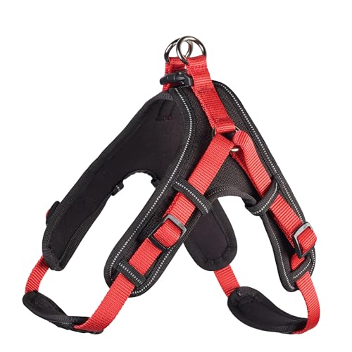 HUNTER Geschirr Neopren Vario Quick 55 - 70 cm, rot/schwarz von HUNTER