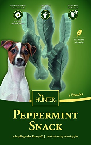HUNTER PEPPERMINT SNACK Hundesnack mit Minzöl, ohne künstliche Geschmacks- und Farbstoffe von HUNTER