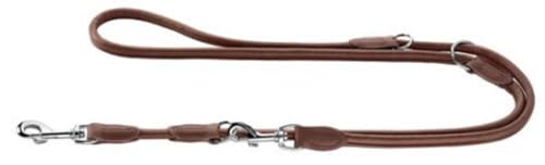 HUNTER ROUND & SOFT Verstellbare Hundeführleine, Leder, rundgenäht, 10/200, braun HUNTER ROUND & SOFT Verstellbare Hundeführleine, Leder, rundgenäht, 10/200, braun von HUNTER