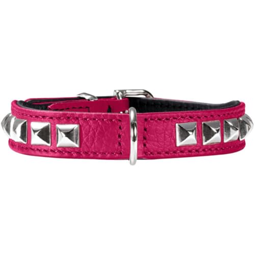 Hunter 71254 Halsband Rocky petit 24 nickel, Nappaleder pink/schwarz Hunter 71254 Halsband Rocky petit 24 nickel, Nappaleder pink/schwarz von HUNTER