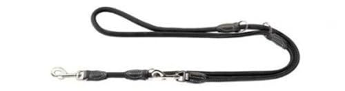 HUNTER Round and Soft Hunting Verstellbare Führleine für Hunde, rund, Leder, weich, robust, 0,6 x 200 cm, schwarz HUNTER Round and Soft Hunting Verstellbare Führleine für Hunde, rund, Leder, weich, robust, 0,6 x 200 cm, schwarz von HUNTER