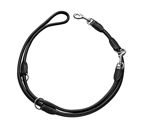 HUNTER ROUND & SOFT Verstellbare Hundeführleine, Leder, rundgenäht, 8/200, schwarz HUNTER ROUND & SOFT Verstellbare Hundeführleine, Leder, rundgenäht, 8/200, schwarz von HUNTER