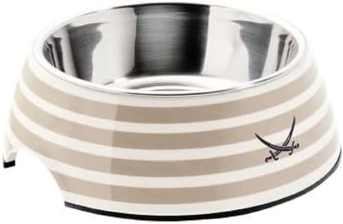 HUNTER SANSIBAR RANTUM Melamin-Napf, Futternapf, Trinknapf, für Hunde und Katzen, mit Edelstahlnapf, 350 ml, grau HUNTER SANSIBAR RANTUM Melamin-Napf, Futternapf, Trinknapf, für Hunde und Katzen, mit Edelstahlnapf, 350 ml, grau von HUNTER