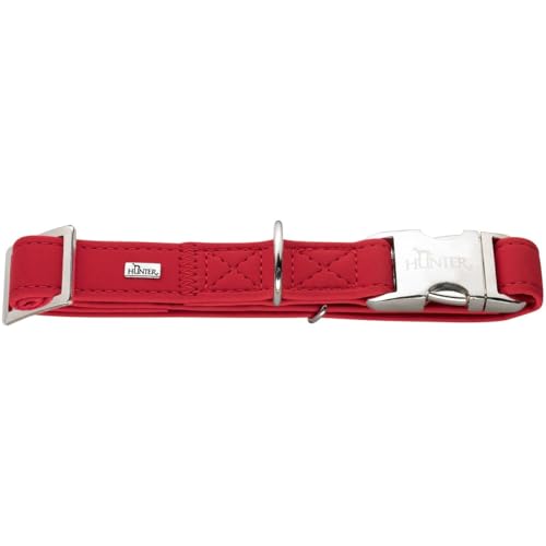 HUNTER SOFTIE ALU-STRONG Hundehalsung, Hundehalsband, Kunstleder, Aluminium Klickverschluss, M, rot HUNTER SOFTIE ALU-STRONG Hundehalsung, Hundehalsband, Kunstleder, Aluminium Klickverschluss, M, rot von HUNTER