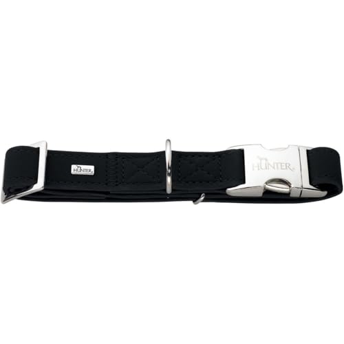 HUNTER SOFTIE ALU-STRONG Hundehalsung, Hundehalsband, Kunstleder, Aluminium Klickverschluss, M, schwarz HUNTER SOFTIE ALU-STRONG Hundehalsung, Hundehalsband, Kunstleder, Aluminium Klickverschluss, M, schwarz von HUNTER