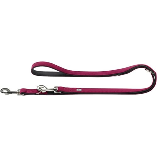HUNTER SOFTIE Verstellbare Führleine für Hunde, Kunstleder, samtig, pflegeleicht himbeer, 1,5/200 cm, himbeer HUNTER SOFTIE Verstellbare Führleine für Hunde, Kunstleder, samtig, pflegeleicht himbeer, 1,5/200 cm, himbeer von HUNTER