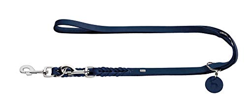 HUNTER SOLID EDUCATION Verstellbare Hundeführleine, Leder, geflochten, robust, weich, 1.3 x 200 cm, dunkelblau HUNTER SOLID EDUCATION Verstellbare Hundeführleine, Leder, geflochten, robust, weich, 1.3 x 200 cm, dunkelblau von HUNTER