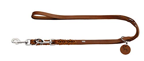 HUNTER SOLID EDUCATION Verstellbare Hundeführleine, Leder, geflochten, robust, weich, 1.3 x 250 cm, cognac HUNTER SOLID EDUCATION Verstellbare Hundeführleine, Leder, geflochten, robust, weich, 1.3 x 250 cm, cognac von HUNTER