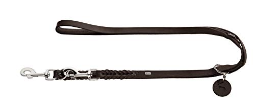 HUNTER SOLID EDUCATION Verstellbare Hundeführleine, Leder, geflochten, robust, weich, 1.3 x 200 cm, dunkelbraun HUNTER SOLID EDUCATION Verstellbare Hundeführleine, Leder, geflochten, robust, weich, 1.3 x 200 cm, dunkelbraun von HUNTER