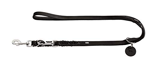 HUNTER SOLID EDUCATION Verstellbare Hundeführleine, Leder, geflochten, robust, weich, 1.3 x 200 cm, schwarz HUNTER SOLID EDUCATION Verstellbare Hundeführleine, Leder, geflochten, robust, weich, 1.3 x 200 cm, schwarz von HUNTER