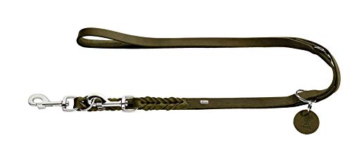 HUNTER SOLID EDUCATION Verstellbare Hundeführleine, Leder, geflochten, robust, weich, 1.8 x 200 cm, oliv HUNTER SOLID EDUCATION Verstellbare Hundeführleine, Leder, geflochten, robust, weich, 1.8 x 200 cm, oliv von HUNTER