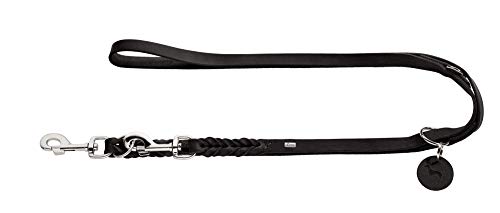HUNTER SOLID EDUCATION Verstellbare Hundeführleine, Leder, geflochten, robust, weich, 1.8 x 200 cm, schwarz HUNTER SOLID EDUCATION Verstellbare Hundeführleine, Leder, geflochten, robust, weich, 1.8 x 200 cm, schwarz von HUNTER