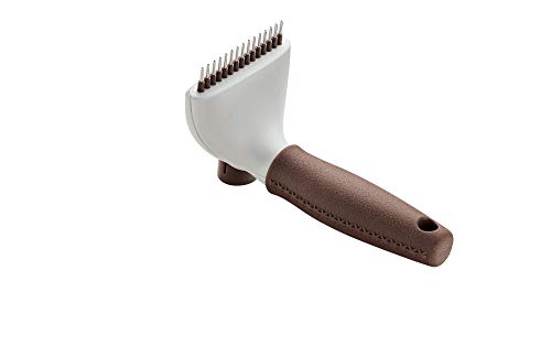 HUNTER SPA Entwirrungsstriegel selbstreinigend, zum Entfernen von losem Haar und Schuppen, 15,0 x 9,0 cm, M von HUNTER