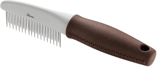 HUNTER SPA Pflegekamm mit langen und kurzen Zinken, für Hunde und Katzen, 21,0 x 4,0 cm von HUNTER