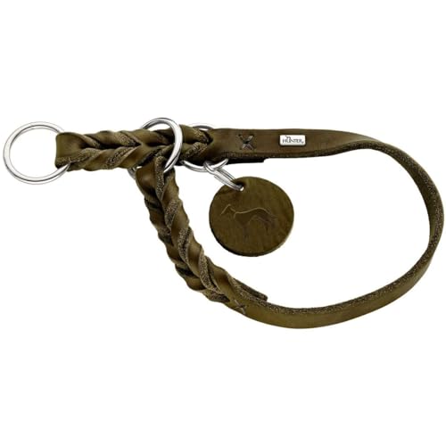 HUNTER SOLID EDUCATION Dressurhalsung für Hunde, Leder, weich, griffig, 55 (M-L), oliv HUNTER SOLID EDUCATION Dressurhalsung für Hunde, Leder, weich, griffig, 55 (M-L), oliv von HUNTER
