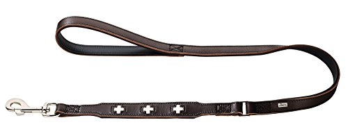 HUNTER Swiss Führleine für Hunde, mit Handschlaufe, schweizer Kreuz, Leder, hochwertig, 1,8/100 cm, braun HUNTER Swiss Führleine für Hunde, mit Handschlaufe, schweizer Kreuz, Leder, hochwertig, 1,8/100 cm, braun von HUNTER
