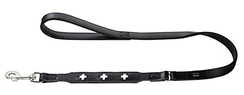 HUNTER Swiss Führleine für Hunde, mit Handschlaufe, schweizer Kreuz, Leder, hochwertig, 1,8/100 cm, schwarz HUNTER Swiss Führleine für Hunde, mit Handschlaufe, schweizer Kreuz, Leder, hochwertig, 1,8/100 cm, schwarz von HUNTER