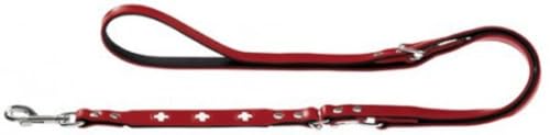 HUNTER Swiss Verstellbare Führleine für Hunde, Leder, hochwertig, schweizer Kreuz, 1,8 x 200 cm, rot, rot/schwarz HUNTER Swiss Verstellbare Führleine für Hunde, Leder, hochwertig, schweizer Kreuz, 1,8 x 200 cm, rot, rot/schwarz von HUNTER