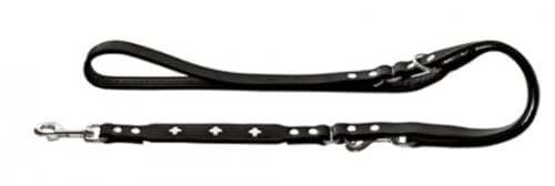 HUNTER Swiss Verstellbare Führleine für Hunde, Leder, hochwertig, schweizer Kreuz, 1,8 x 200 cm, schwarz HUNTER Swiss Verstellbare Führleine für Hunde, Leder, hochwertig, schweizer Kreuz, 1,8 x 200 cm, schwarz von HUNTER