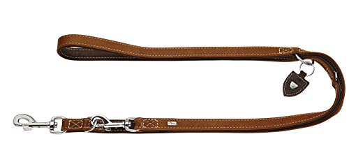 HUNTER TARA Verstellbare Hunderführleine, Leder, rustikal, wetterfest, robust, 2 x 200 cm, cognac/dunkelbraun HUNTER TARA Verstellbare Hunderführleine, Leder, rustikal, wetterfest, robust, 2 x 200 cm, cognac/dunkelbraun von HUNTER