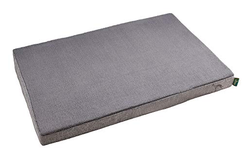 HUNTER TIRANO Orthopädische Hundematte mit Memoryschaum-Matte Farbe grau, Größe M von HUNTER