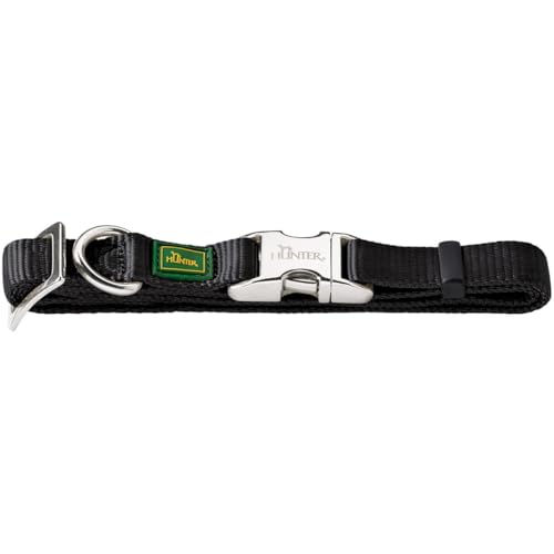 HUNTER VARIO BASIC ALU-STRONG Halsung, Hundehalsband, Nylon, Aluminium Steckverschluss, L, schwarz HUNTER VARIO BASIC ALU-STRONG Halsung, Hundehalsband, Nylon, Aluminium Steckverschluss, L, schwarz von HUNTER