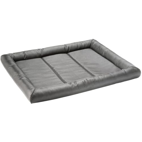 HUNTER Vermont Hundematte, Polyester, robust und schmutzabweisend, gepolstert, 90 x 60 cm, grau von HUNTER