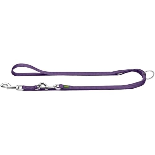 HUNTER Verstellbare Hundeführleine, Farbe: braun, 3-fach verstellbar, robustes Nylon, pflegeleicht, Größe: 10/200 von HUNTER