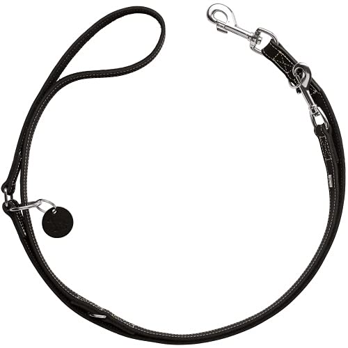 HUNTER Verstellbare Hundeführleine Aalborg, Farbe: schwarz, 3-Fach verstellbar, Robustes Rindsleder mit starker Fettung, Made in Germany, Größe: 10/200 HUNTER Verstellbare Hundeführleine Aalborg, Farbe: schwarz, 3-Fach verstellbar, Robustes Rindsleder mit starker Fettung, Made in Germany, Größe: 10/200 von HUNTER