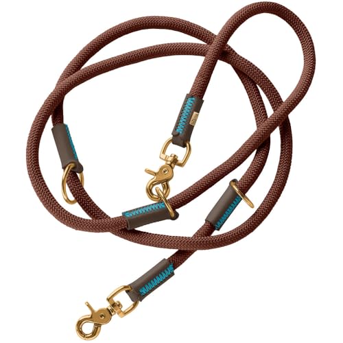 HUNTER Verstellbare Hundeführleine MALIA, Farbe: schokobraun/dunkelbraun, geschmeidiges Tau & robustes Leder, 3-fach verstellbar, leicht, strapazierfähig, moderner Look, Made in Germany, Größe: 10/200 HUNTER Verstellbare Hundeführleine MALIA, Farbe: schokobraun/dunkelbraun, geschmeidiges Tau & robustes Leder, 3-fach verstellbar, leicht, strapazierfähig, moderner Look, Made in Germany, Größe: 10/200 von HUNTER