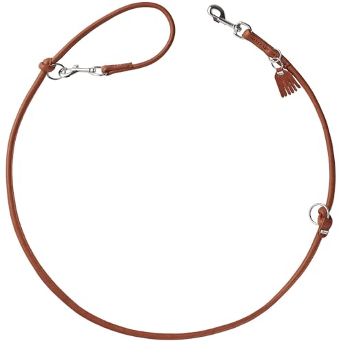 HUNTER Verstellbare Hundeführleine Round & Soft MÜNCHEN, Farbe: Cognac, Leder, rundgenäht, 3-Fach verstellbar, extra weich, luxuriös, ökologisch hergestellt, nachhaltig, Made in Germany, Größe: 8/200 HUNTER Verstellbare Hundeführleine Round & Soft MÜNCHEN, Farbe: Cognac, Leder, rundgenäht, 3-Fach verstellbar, extra weich, luxuriös, ökologisch hergestellt, nachhaltig, Made in Germany, Größe: 8/200 von HUNTER