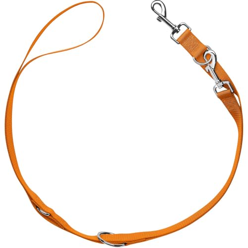 HUNTER verstellbare Führleine London | Orange | Größe 10/200 | 3-Fach verstellbar | weich & leicht | reißfest & schnelltrocknend | pflegeleicht & formstabil | ideal für Spaziergänge & Alltag HUNTER verstellbare Führleine London | Orange | Größe 10/200 | 3-Fach verstellbar | weich & leicht | reißfest & schnelltrocknend | pflegeleicht & formstabil | ideal für Spaziergänge & Alltag von HUNTER
