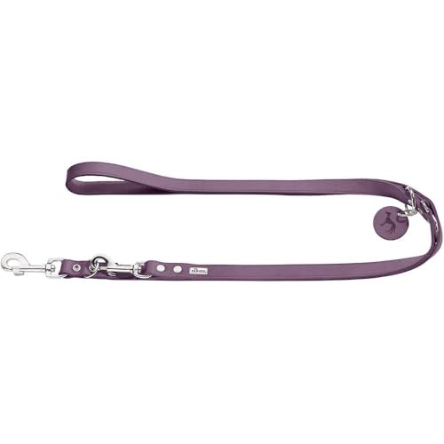 HUNTER verstellbare Hundeführleine aus Leder, Farbe: lila, besonders belastbar, 3-Fach verstellbar, mit Leder-Schlüsselanhänger, Made in Germany, Größe: 20/200 HUNTER verstellbare Hundeführleine aus Leder, Farbe: lila, besonders belastbar, 3-Fach verstellbar, mit Leder-Schlüsselanhänger, Made in Germany, Größe: 20/200 von HUNTER